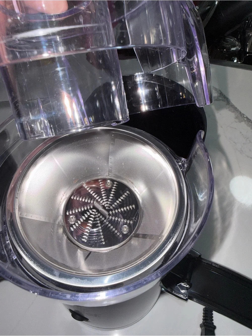 Silver Electric Citrus Juicer - Compact Fresh Juice Maker